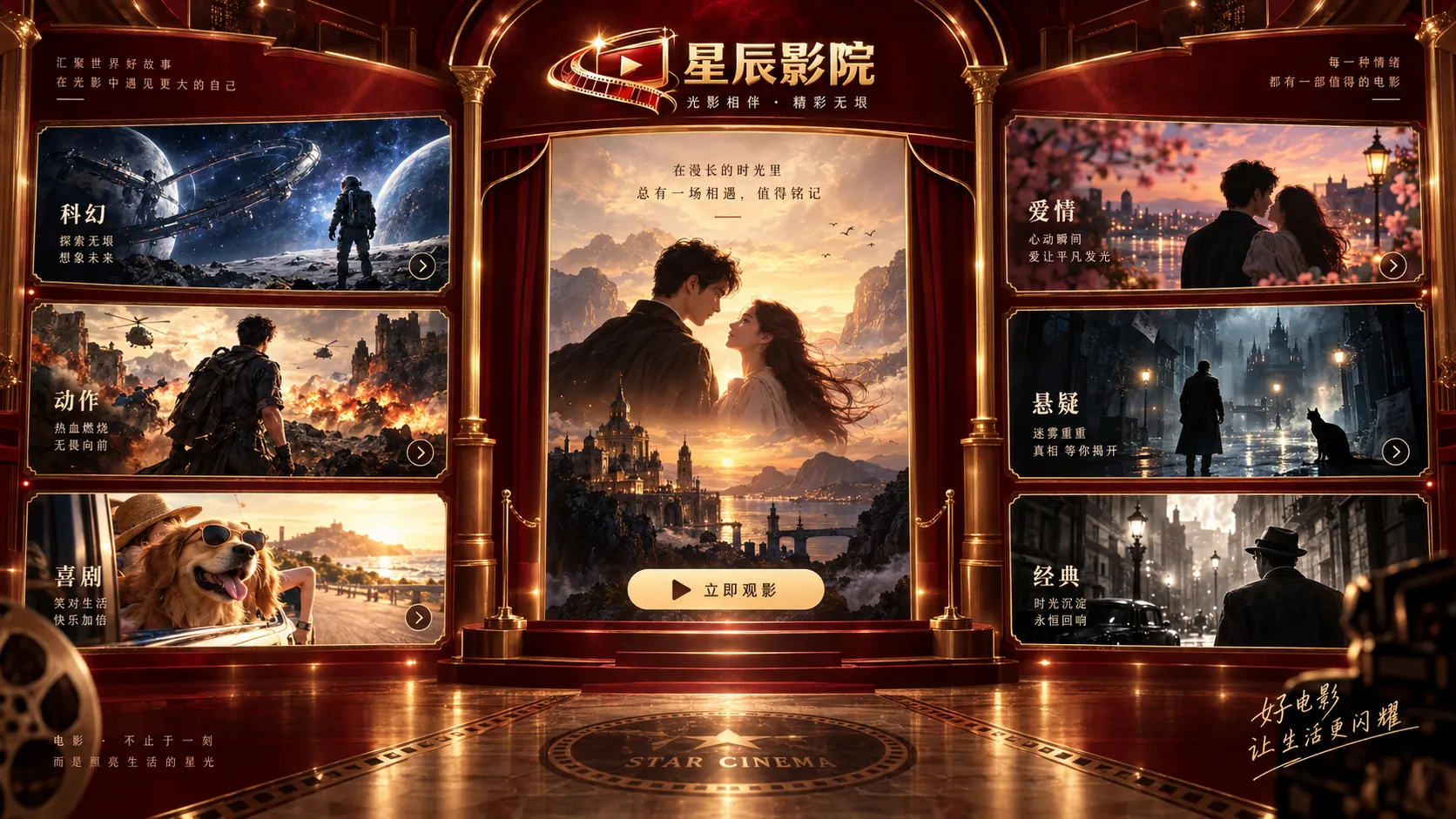星辰影院热门电影分类片库 · 首页电影片库