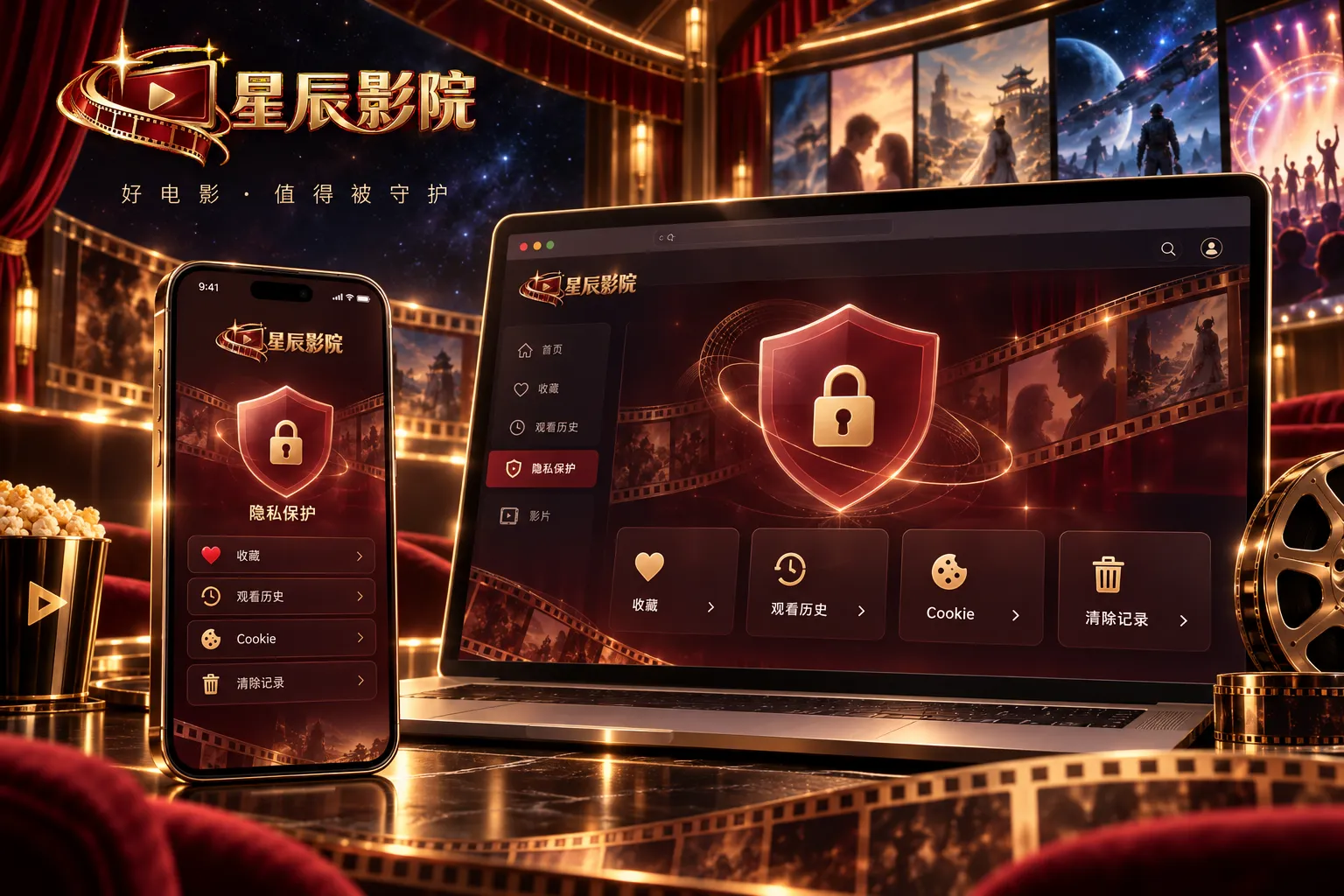 星辰影院隐私与本地数据设置 · 关于片库、筛选、主创与安全的具体答案主题图2